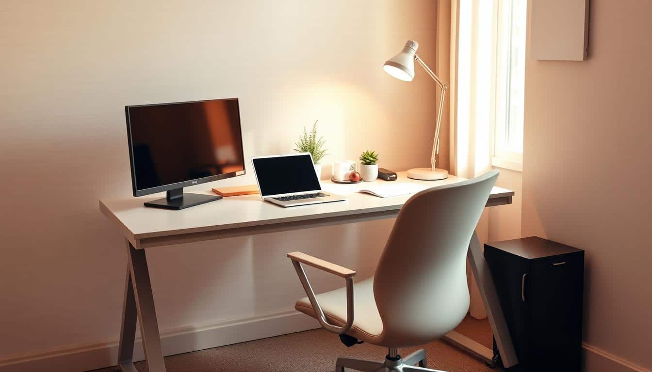 compact ergonomic setup