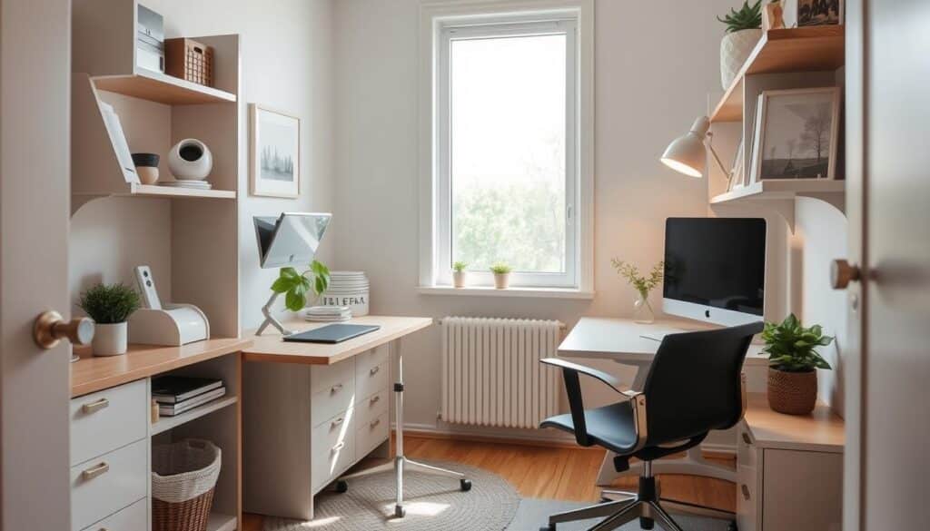 ergonomics in tiny home office workspace design