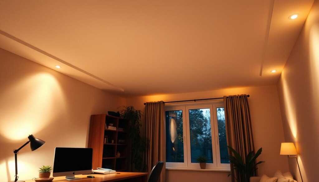 proper lighting in low ceiling environments