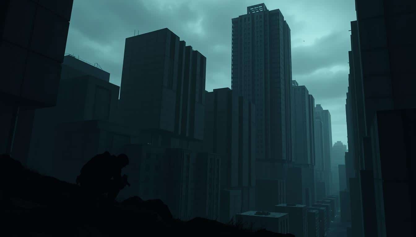 Brutalist architecture in gaming tension
