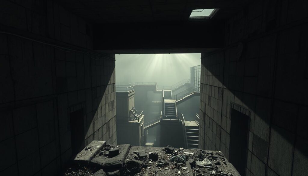 brutalist aesthetic in horror games