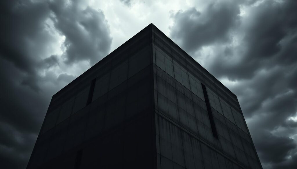 brutalist architecture horror aesthetics