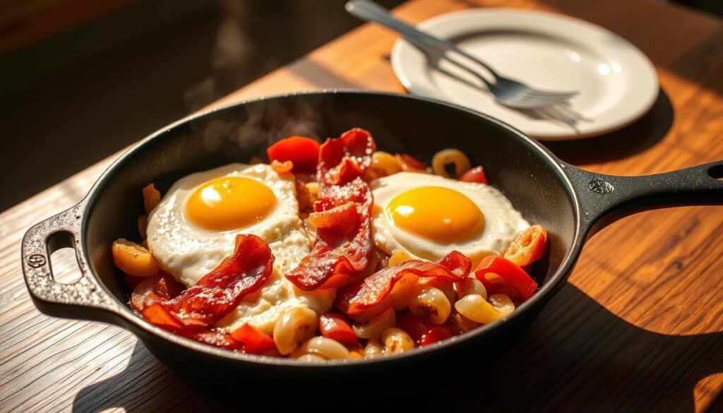Cast Iron Skillet Breakfast Cooking