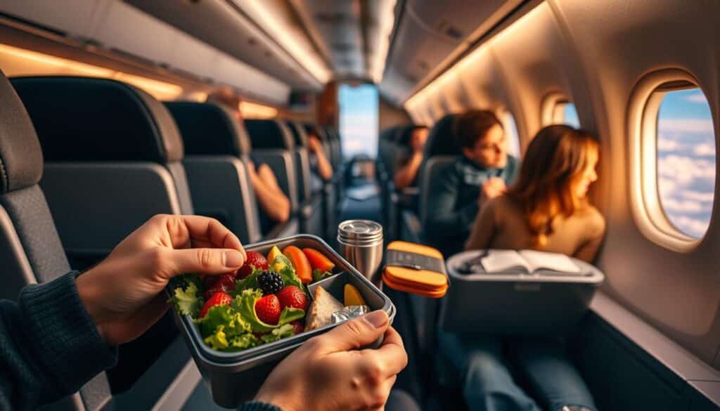 bringing food on plane