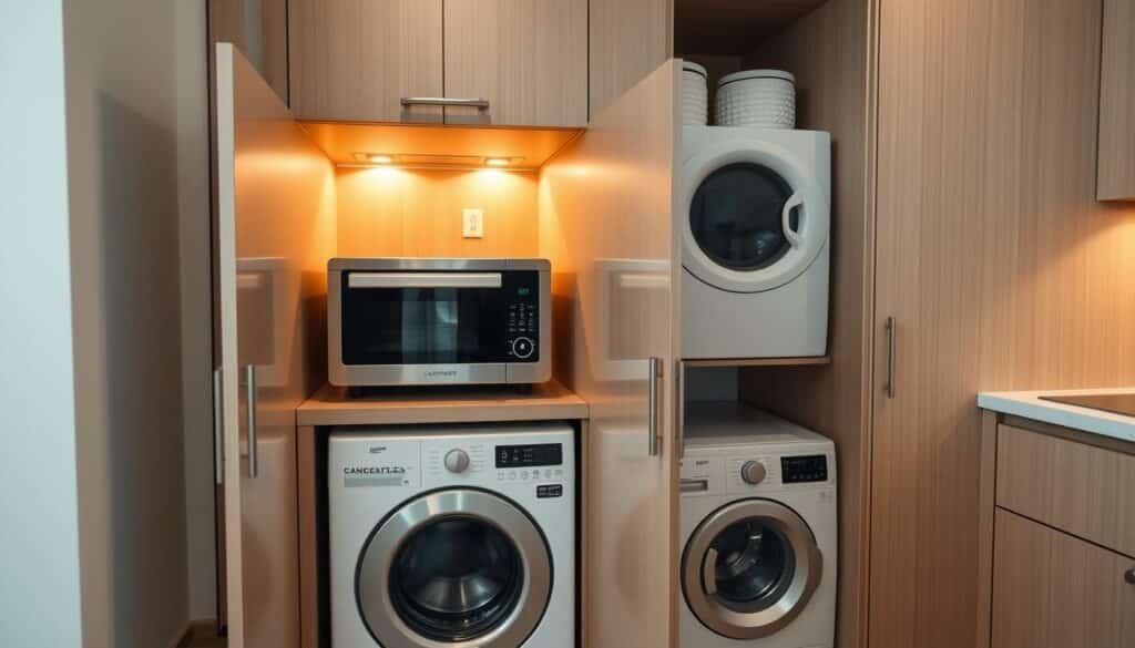 concealed appliance storage
