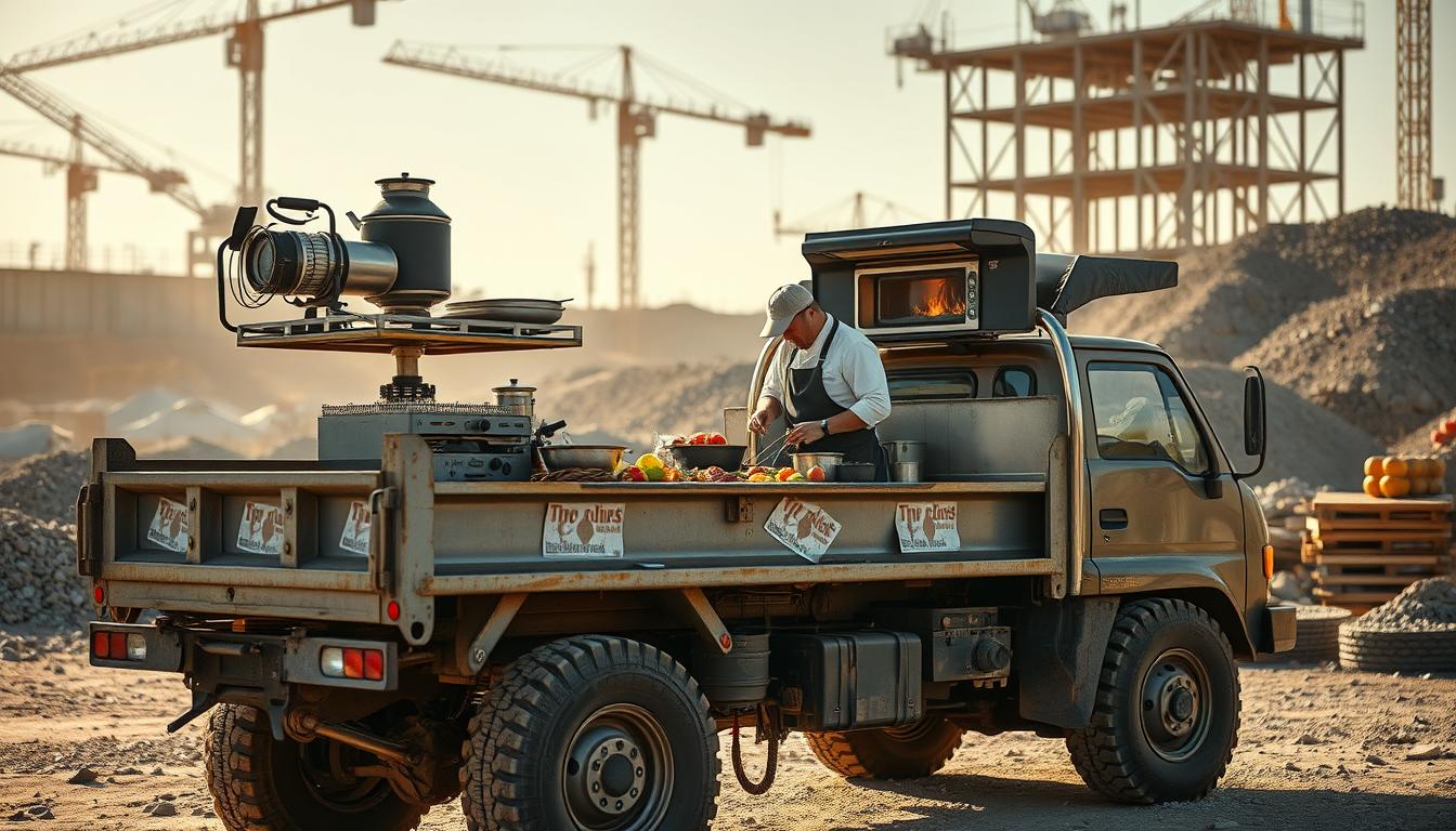 dump truck cooking devices