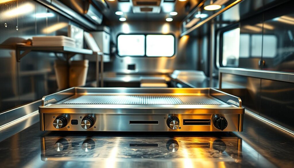 flat-top griddle for food truck