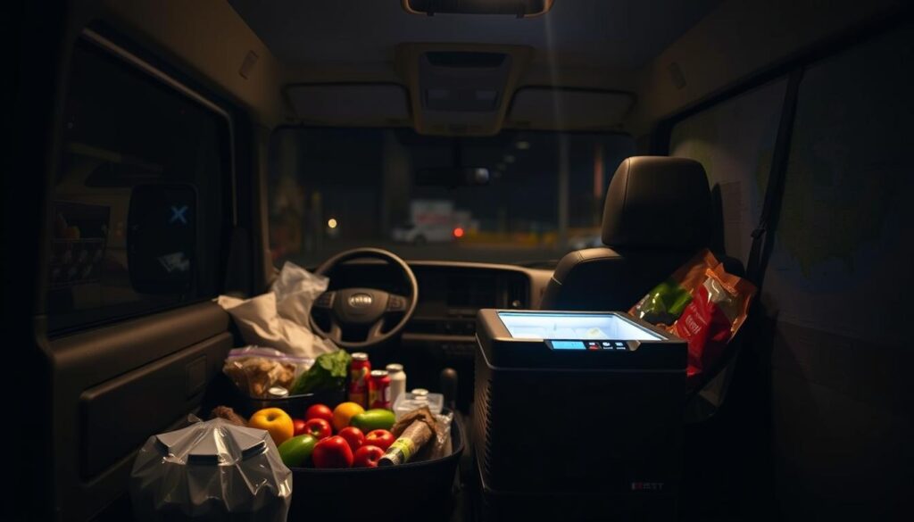 keeping food cold in cab