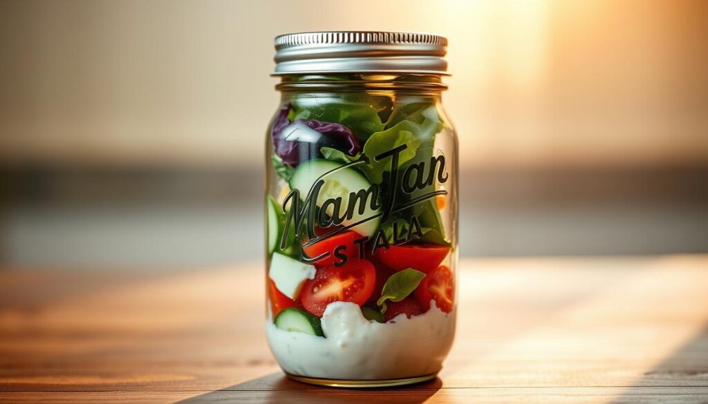 mason jar salad travel