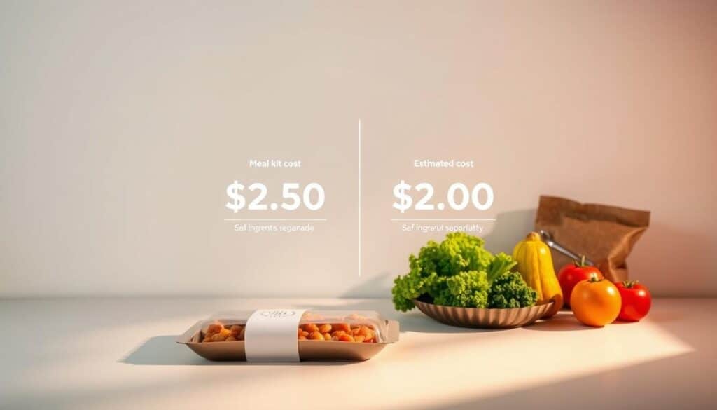 meal kit cost