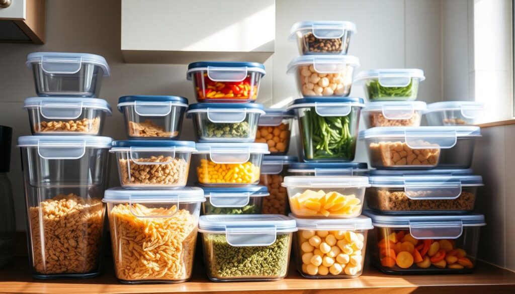 organize food storage containers