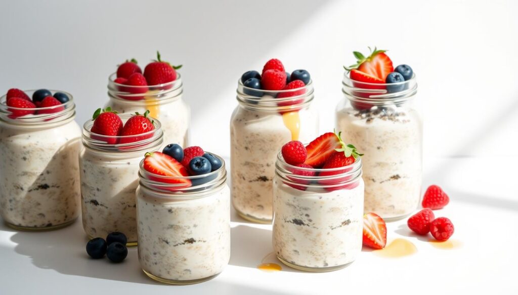 overnight oats jars