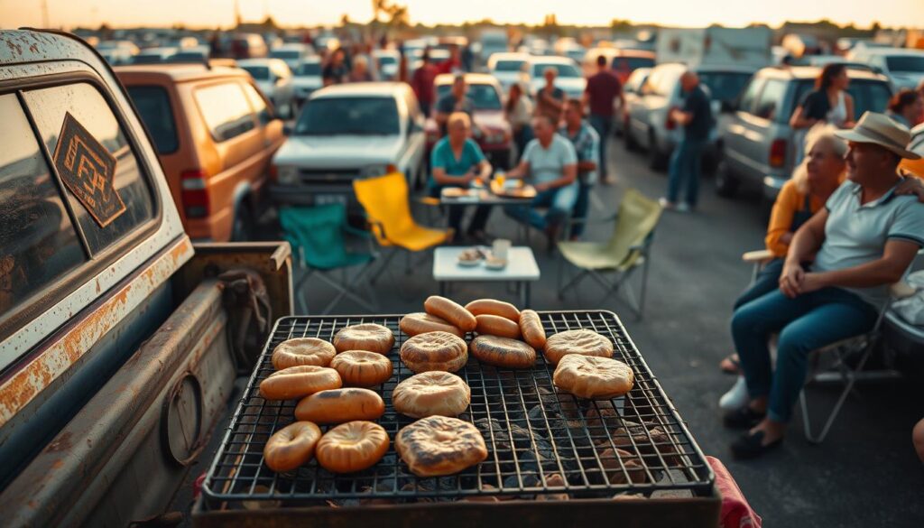 parking-lot grilling
