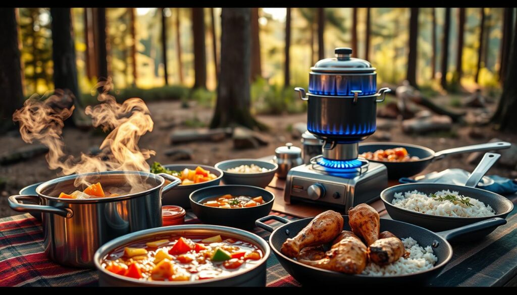 portable stove meals