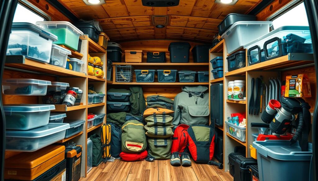 vehicle pantry organization